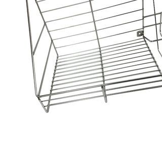 CLOSE ชั้นคว่ำจานติดผนัง SUS304 ขนาด 80 ซม. HECTOR-80 สีเงิน