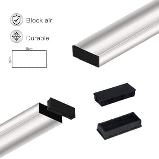 WELLINGTAN ฝาปิดกล่องอะลูมิเนียม TALU5020 5x2x0.7ซม. สีดำ