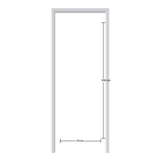 BATHIC วงกบ UPVC รุ่น STANDARD FU1-PRE ขนาด 70x200 ซม. สีเทา (2x4)