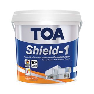 ทีโอเอ ชิลด์วัน สีน้ำด้าน ภายนอก เบส #000D 2.5 กล