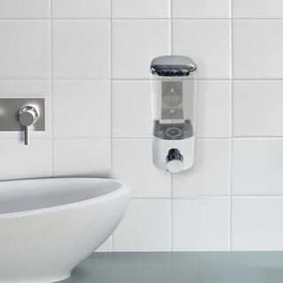 Primo ที่กดสบู่เหลว 1 ช่อง ความจุ 500 มล. รุ่น SD58 ขนาด 8.5x8.5x22ซม.  สีโครม