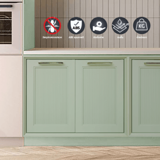 CLOSE บานซิงค์คู่ ABS ขนาด 86x66 ซม. VIVIEN สีจูนิเปอร์