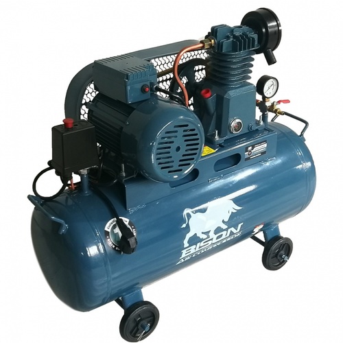 BISON ปั๊มลมสายพาน ขนาด 36 ลิตร 1 แรงม้า รุ่น 1051-36