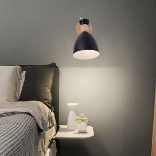 EILON โคมไฟติดผนังนอร์ดิก E27 5W รุ่น GC YY2231 สีดำ