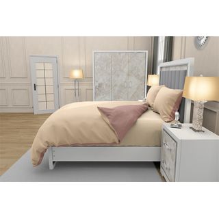 TRUFFLE ชุดเครื่องนอนพร้อมผ้านวม 4 ชิ้น รุ่น Hoshi-03 ขนาด 3.5ฟุต สีชมพู-ชมพูอ่อน