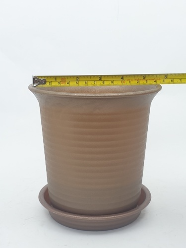 Tree’O กระถางต้นไม้พร้อมถาด รุ่น XY-002-1-BN สีน้ำตาล