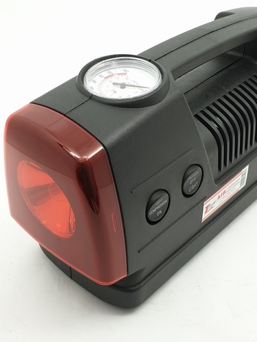 ปั๊มลมไฟฟ้าติดรถยนต์ TUF รุ่น FY-023 250/300 PSI พร้อมไฟฉาย
