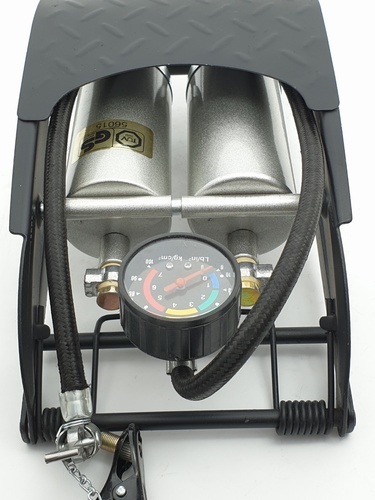 ที่สูบลมแบบเหยียบ กระบอกสูบคู่  รุ่น F959C ขนาดกระบอกสูบ 55mm x 120mm