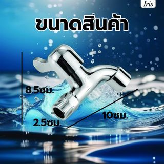 Iris ก๊อกล้างพื้นปากกรอง รุ่น PQS-SJ1A สีโครม