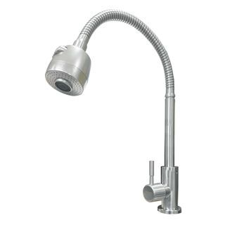 Vergarr ก๊อกซิงค์ยืน  ก้านตรงหัวปรับน้ำสเตนเลสเกรด 304 รุ่น V3109F