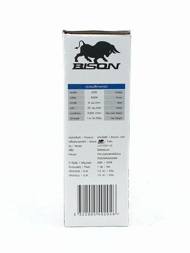 BISON สว่านไฟฟ้า 10 มม. 550W รุ่น J1Z-FC01-10
