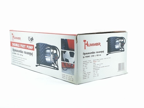 ที่สูบลมแบบเหยียบ กระบอกสูบคู่  รุ่น F959C ขนาดกระบอกสูบ 55mm x 120mm 