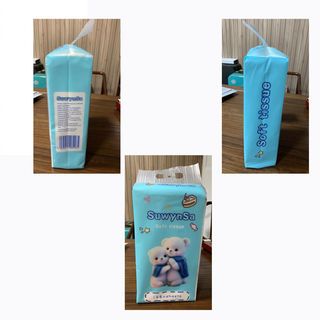 SUWYNSA กระดาษทิชชู่แบบดึงแขวนได้หนา 4 ชั้น PRO-T4 ขนาด 15.5cm x 17.5cm x 1280 แผ่น