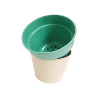 Tree O กระถางต้นไม้ทรงกลม ขนาด17*15CM รุ่นKD2803-MX สีเขียว-สีเหลืองอ่อน