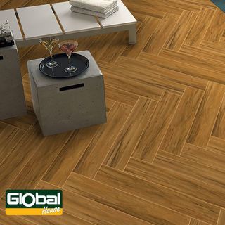 Marbella กระเบื้องเซรามิคปูพื้น 15x90 ซม. DGD915763 สีไม้โอ๊ค Satin (8P) 1.08 ตร.ม./กล่อง