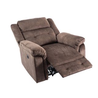PULITO เก้าอี้พักผ่อนผ้าปรับระดับไฟฟ้า 1 ที่นั่ง รุ่น LINCOLN ขนาด 99x96x101.5 ซม. สีน้ำตาล 