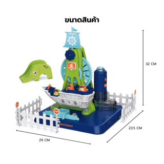 TOYS ของเล่นชุดเรือไวกิ้งพร้อมอุปกรณ์ รุ่น#LM1002-D ขนาด30x12x26 ซม.