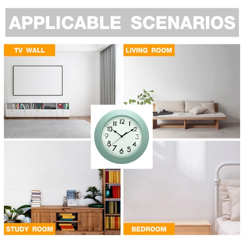 COZY นาฬิกาแขวนผนัง รุ่น VIDA-GN ขนาด 35.7x35.7x5.0 ซม. สีเขียว