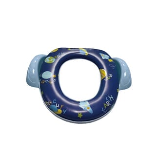 Primo Kids ฝารองนั่งเด็กพร้อมมือจับและแผ่นกันน้ำกระเด็น รุ่น Space TS01W  สีน้ำเงิน ลายอวกาศ
