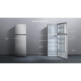 Hisense ตู้เย็น2ประตู 9.0 คิว รุ่น RT308N4TGN สีเทา