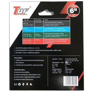 กระดาษหนามเตยทรายกลมมีรู 6 CS250640 เบอร์ 40  (แพ๊ค 5)