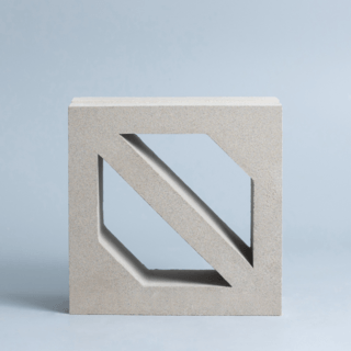 วีบล็อค อิฐบล็อกช่องลมลาย ลายเมล็ดกาแฟ ขนาด 19x19x9ซม.