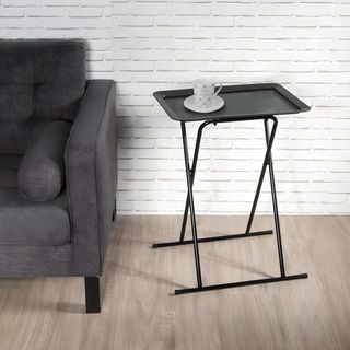 DELICATO โต๊ะอเนกประสงค์ รุ่น COAL ขนาด 51.5x36.5x66 ซม. สีดำ 