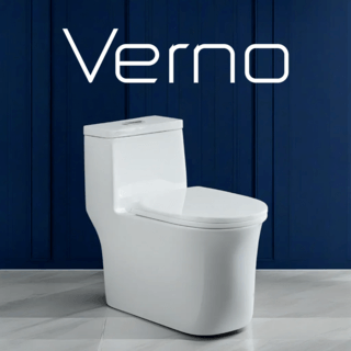 Verno สุขภัณฑ์ชิ้นเดียวแบบกดบน 2 ระบบ รุ่น โรม VN-8081 