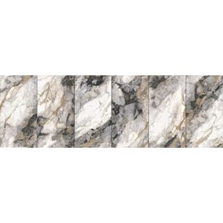 La Arezza กระเบื้องพอร์ซเลน 75X150  ซม. รุ่น Luxura  elite marble  (TMA715906L) High-glossy Random (2pcs /box  2.25 sqm)