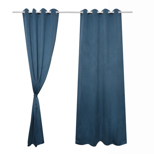 DAVINCI ผ้าม่านประตู รุ่น Mila-18 ขนาด 140x250 ซม. สีน้ำเงิน