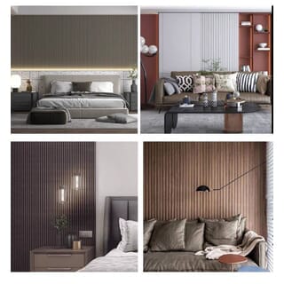 GREAT WOOD แผ่นลามิเนตปิดผิว สีเงินไทเทเนี่ยม HPLรุ่น YJ-9035-8 ขนาด122*0.8*2800มม.