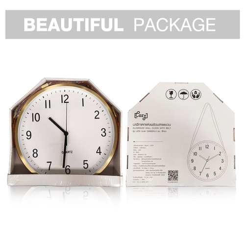 COZY นาฬิกาตกแต่งพร้อมสายแขวน รุ่น LEXI ขนาด 4.3x33.0x60.0 ซม. สีทอง