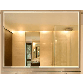 Nice กระจกเงาไม่มีกรอบ ทรงเหลี่ยม รุ่น PQS-XS10075 ขนาด 75x100 ซม. สีใส