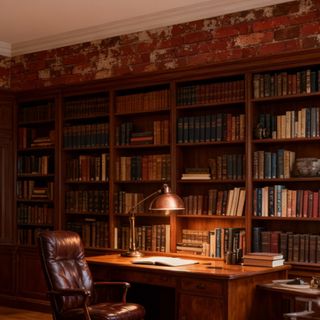 TAPIO วอลเปเปอร์ ลายอิฐ รุ่นBrikka-01 ขนาด 45x1000 ซม. สีแดง