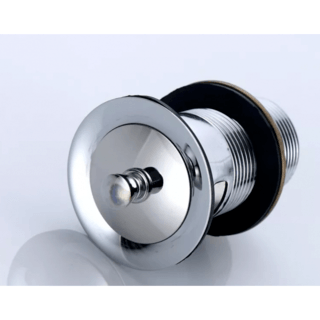 Iris สะดืออ่างล้างหน้าแบบดึงล็อค มีรูน้ำล้น รุ่น DLZ-CH สีโครม