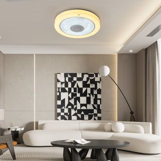 EILON โคมไฟเพดาน LED Smart Bluetooth RGB 2x35W รุ่น LYX012 ปรับได้ 3 แสง พร้อมรีโมท