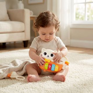 TOYS ของเล่นเปียโนแมวเหมียว รุ่น 503-19 ขนาด 19.4x4.7x16.7 ซม. คละสี