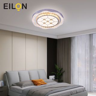 EILON ไฟเพดานคริสตัลทรงกลม 80W รุ่น ESJD-D500-Y10 3แสง