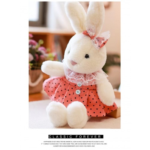 USUPSO ตุ๊กตากระต่ายใส่กระโปรง ขนาด 25ซม. (#BN9)