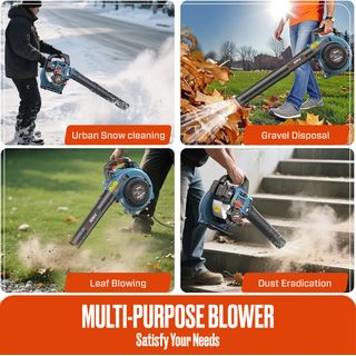 SENIX เครื่องเป่าใบไม้ 4 จังหวะ 26.5CC รุ่น BL4QL-L-EU สีน้ำเงิน - ดำ