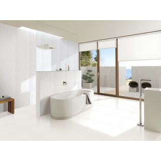 Marbella กระเบื้องเซรามิคปูผนัง 10x16 นิ้ว รุ่น สโนว์-ไวท์ ZX9021 (N) Gloss (15P)