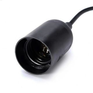 EILON ขั้วห้อยหลอดไฟ ขั้ว E27 พร้อมสายไฟปลั๊กเสียบ ยาว 1m มีสวิตซ์เปิด-ปิด รุ่น DTX-2580 สีดำ