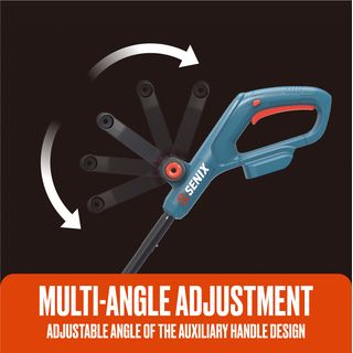 SENIX เครื่องเล็มหญ้าไร้สาย ขนาด 260 มม. 20V(Max) (พร้อมแบตเตอรี่ 2.5Ah 1 ก้อน) รุ่น GTX2-L-EU สีน้ำเงิน - ดำ