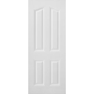 WELLINGTAN ประตูภายนอก UPVC บานทึบ 4ฟัก รุ่น UPVC-WE004 ขนาด 80x200ซม. สีขาว (ไม่เจาะลูกบิด)