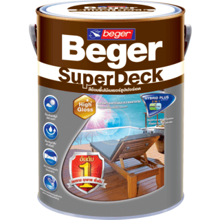 Beger ย้อมพื้นไม้ ซุปเปอร์เดค ชนิดเงา G-8844 1กป. สีใส
