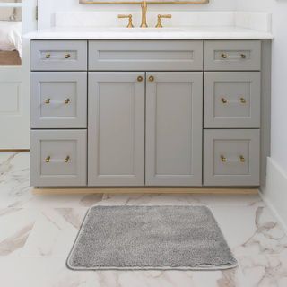 COZY พรมเช็ดเท้าขนนุ่ม รุ่น SOFT  ขนาด 40×60×2ซม. สีเทา