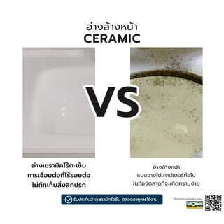 Verno ชุดเคาน์เตอร์อ่างล้างหน้าอะลูมิเนียม พร้อมตู้กระจก 60x47x48 cm. รุ่น คาร่า 6603-60 สีเทา (½)