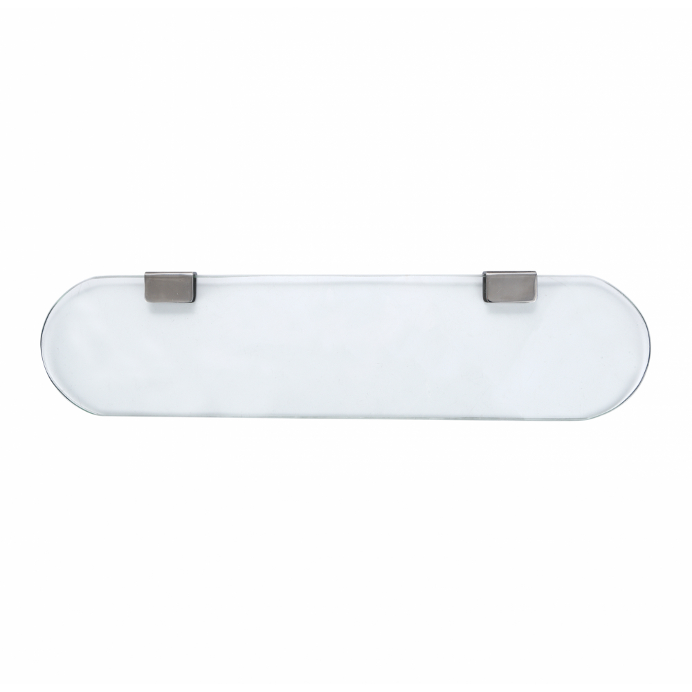 Verno ชั้นวางกระจกพร้อมขารับรับชั้นสแตนเลส 304 รุ่น PQS-JJ-50B ขนาด 50x12x2 ซม.