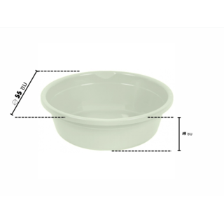 GOME กะละมังกลม 27L ขนาด 55x55x19cm. รุ่น No.55  สีเขียวพาสเทล 