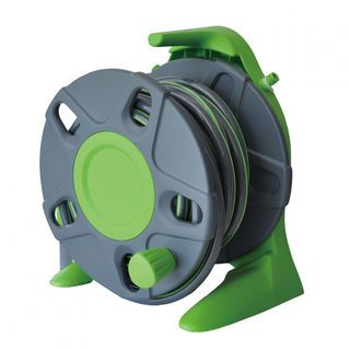 Tree’O Plus ชุดสายยางติดผนังพร้อมหัวฉีดน้ำและอุปกรณ์ รุ่นDY62220B ขนาด1/2” ยาว20เมตร สีเขียวเทา